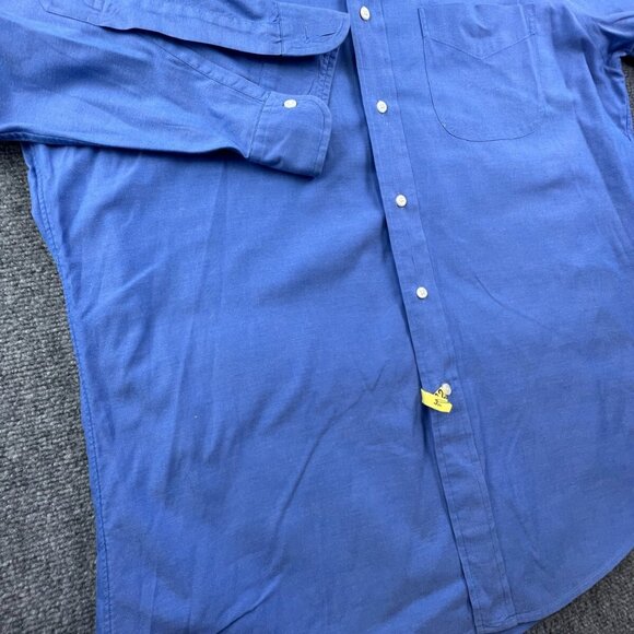 Brooks Brothers Long Sleeve Button Up Shirt Mens 15.5 33 Blue Cotton Point - Picture 9 of 11